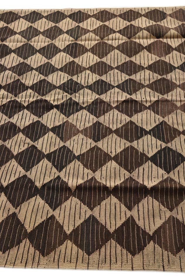 Detail image of 5' x 6' 4 Hand Woven Kilim Modern Wool Rug