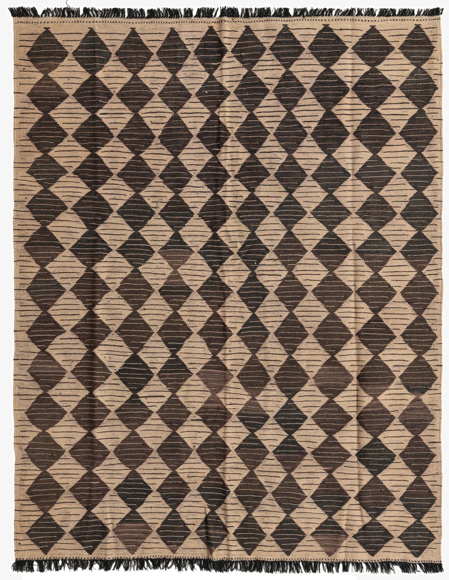 5' x 6' 4  Hand Woven Kilim Modern Wool Rug