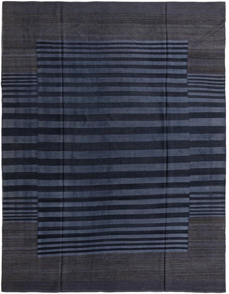 Detail image of 7' 10 x 9' 8 Hand Woven Kilim Modern Wool Rug