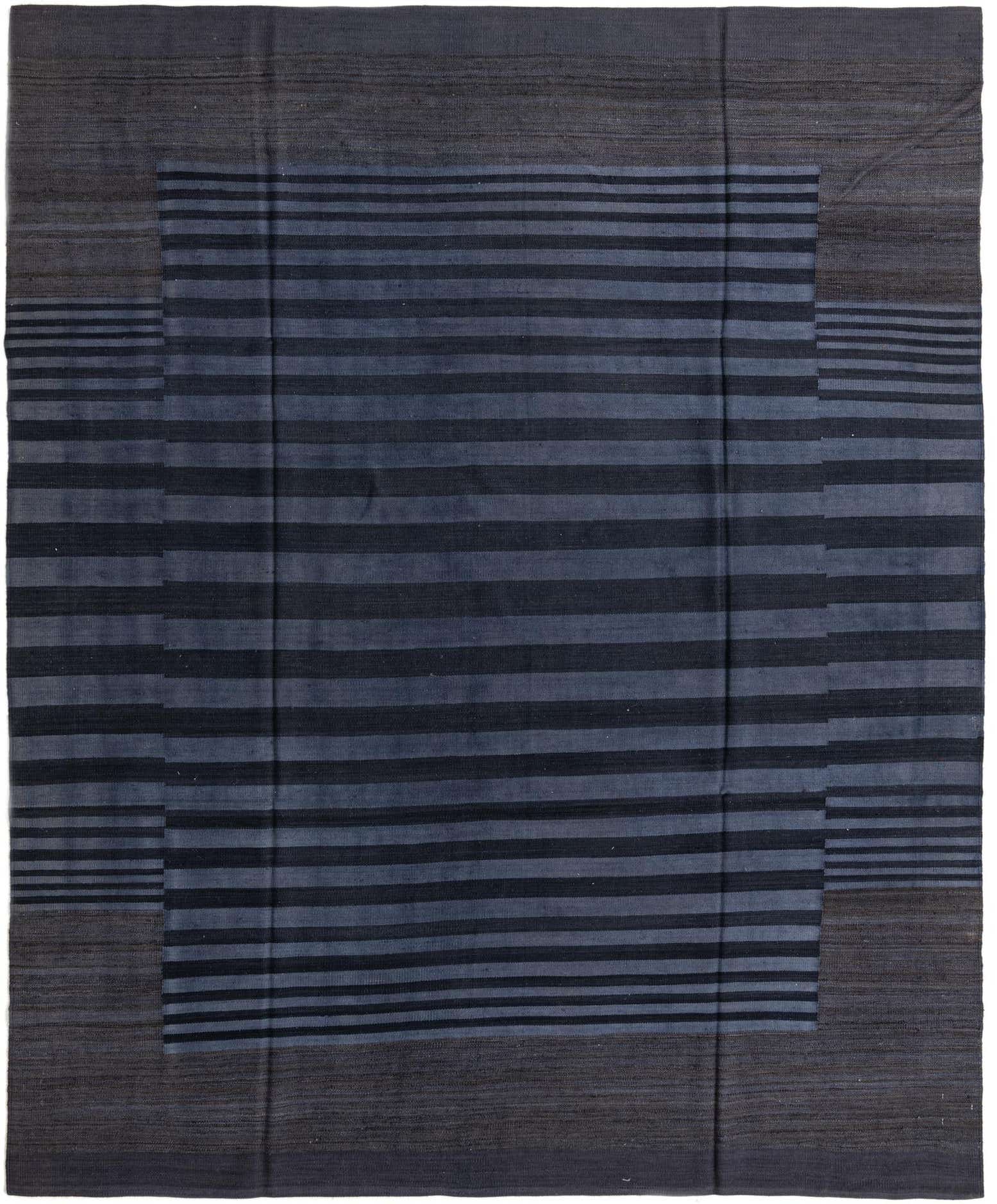 7' 10 x 9' 8 Hand Woven Kilim Modern Wool Rug
