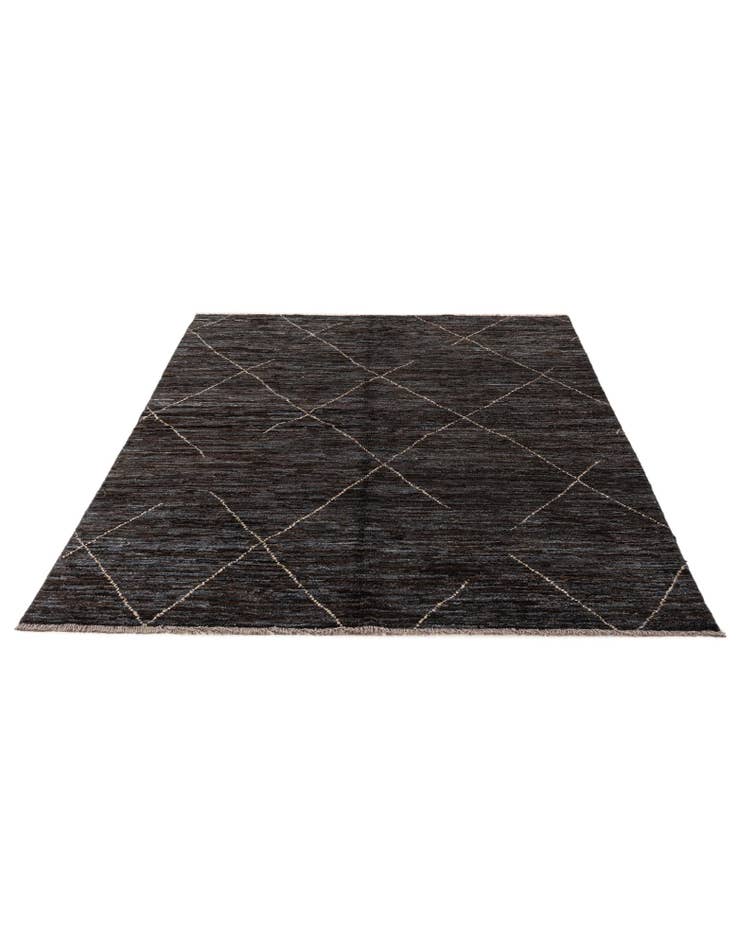 Detail image of 5' 2 x 7' 7 Hand Knotted Moroccan Wool Rug