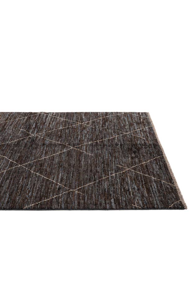Detail image of 5' 2 x 7' 7 Hand Knotted Moroccan Wool Rug