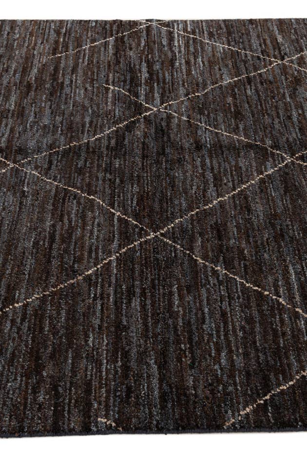 Detail image of 5' 2 x 7' 7 Hand Knotted Moroccan Wool Rug