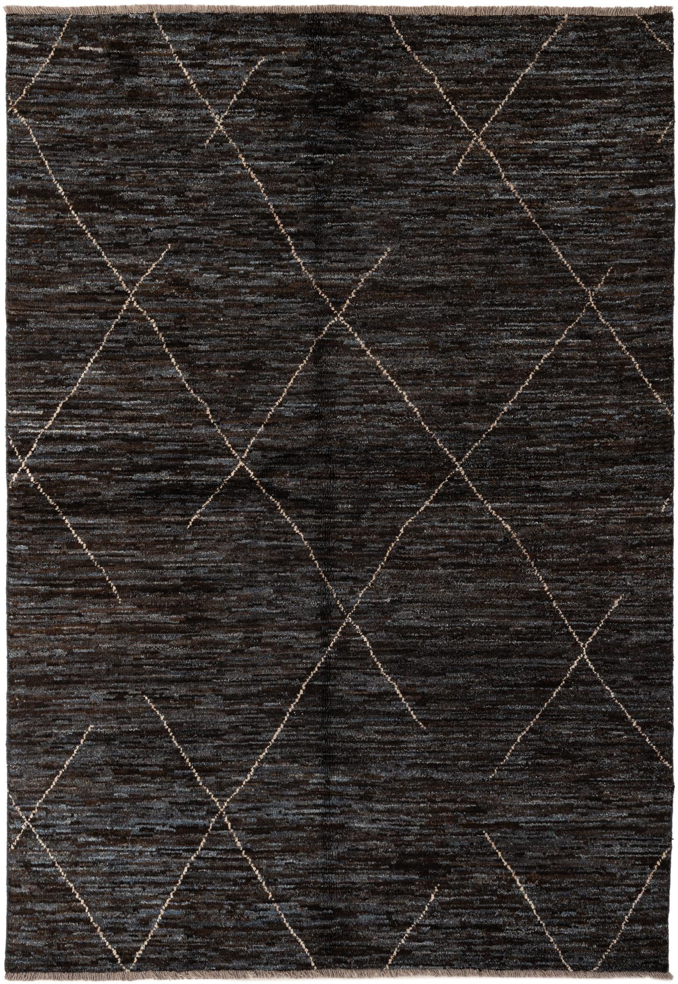 5' 2 x 7' 7 Hand Knotted Moroccan Wool Rug
