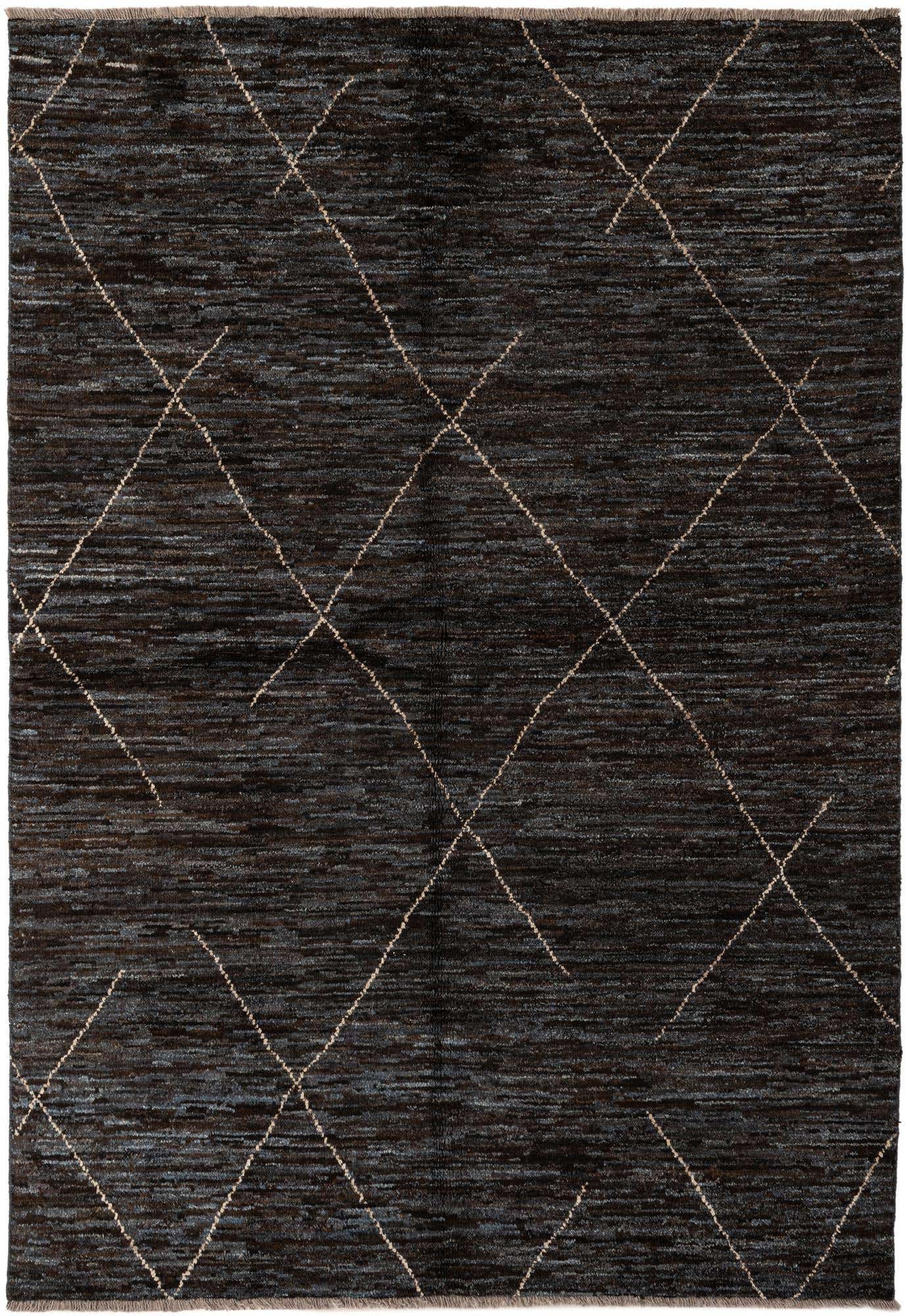 5' 2 x 7' 7 Hand Knotted Moroccan Wool Rug