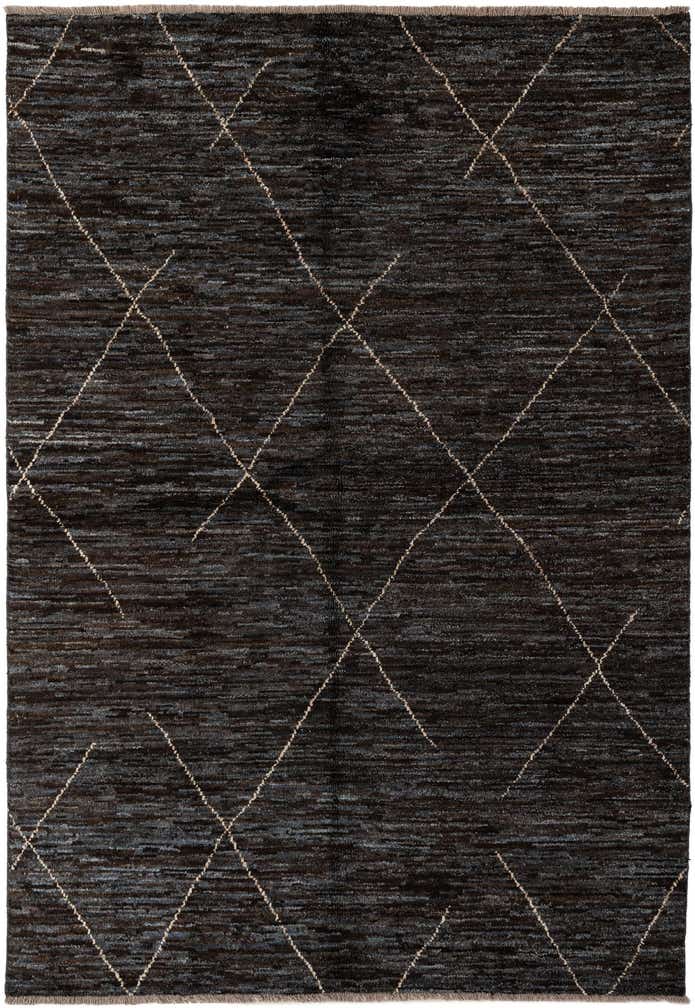 5' 2 x 7' 7 Hand Knotted Moroccan Wool Rug