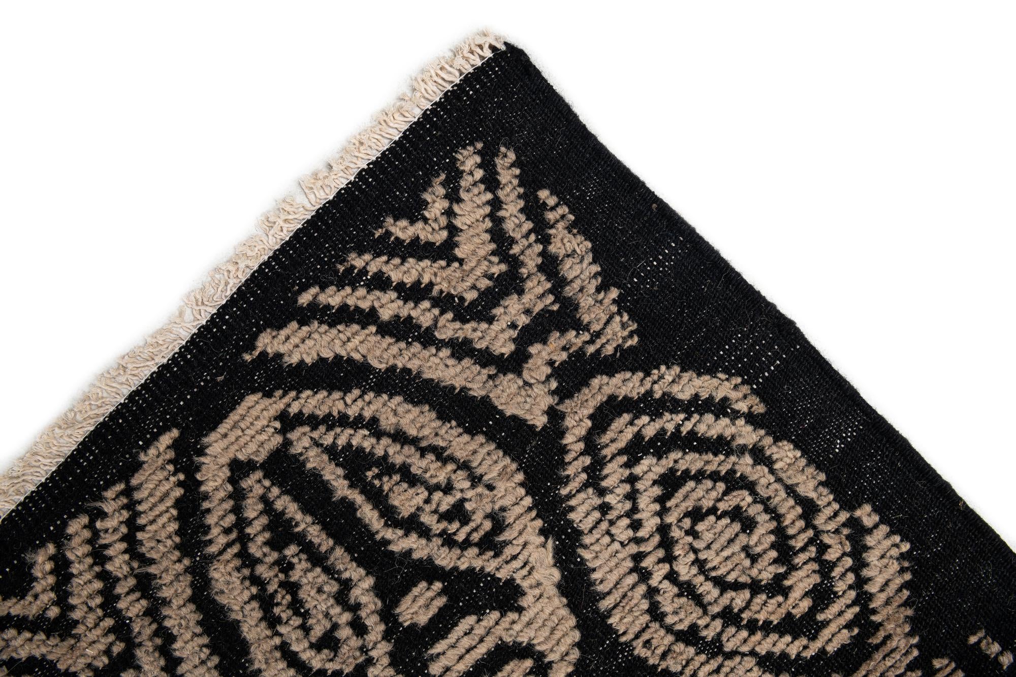 9' x 12' 5 Hand Knotted Darya Wool Rug