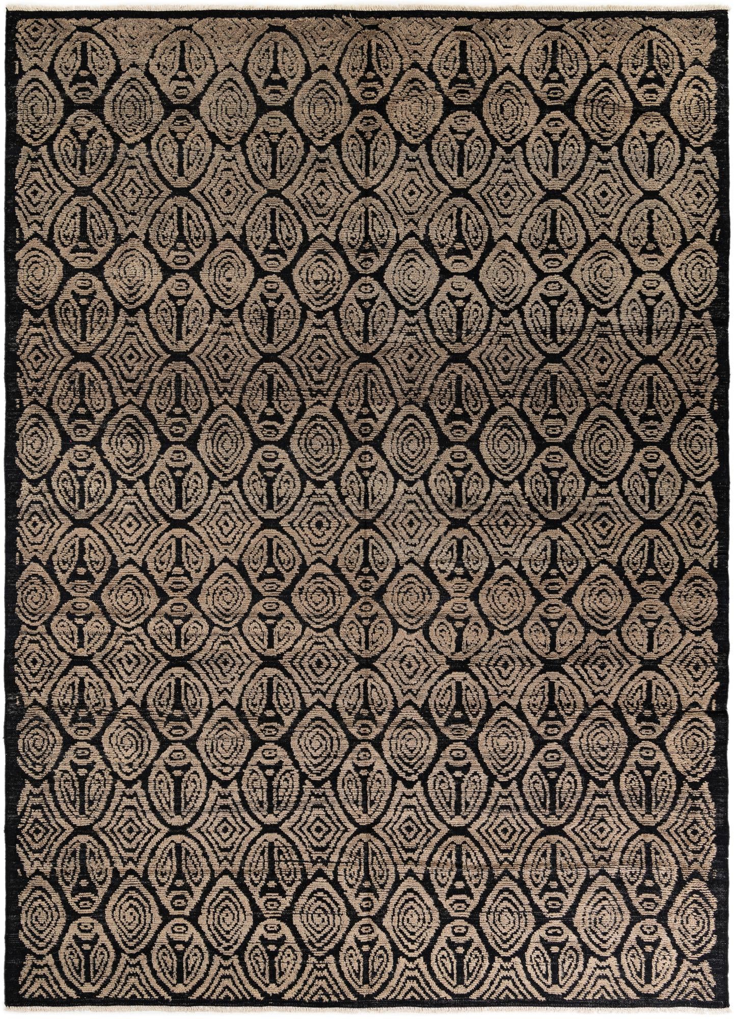 9' x 12' 5 Hand Knotted Darya Wool Rug