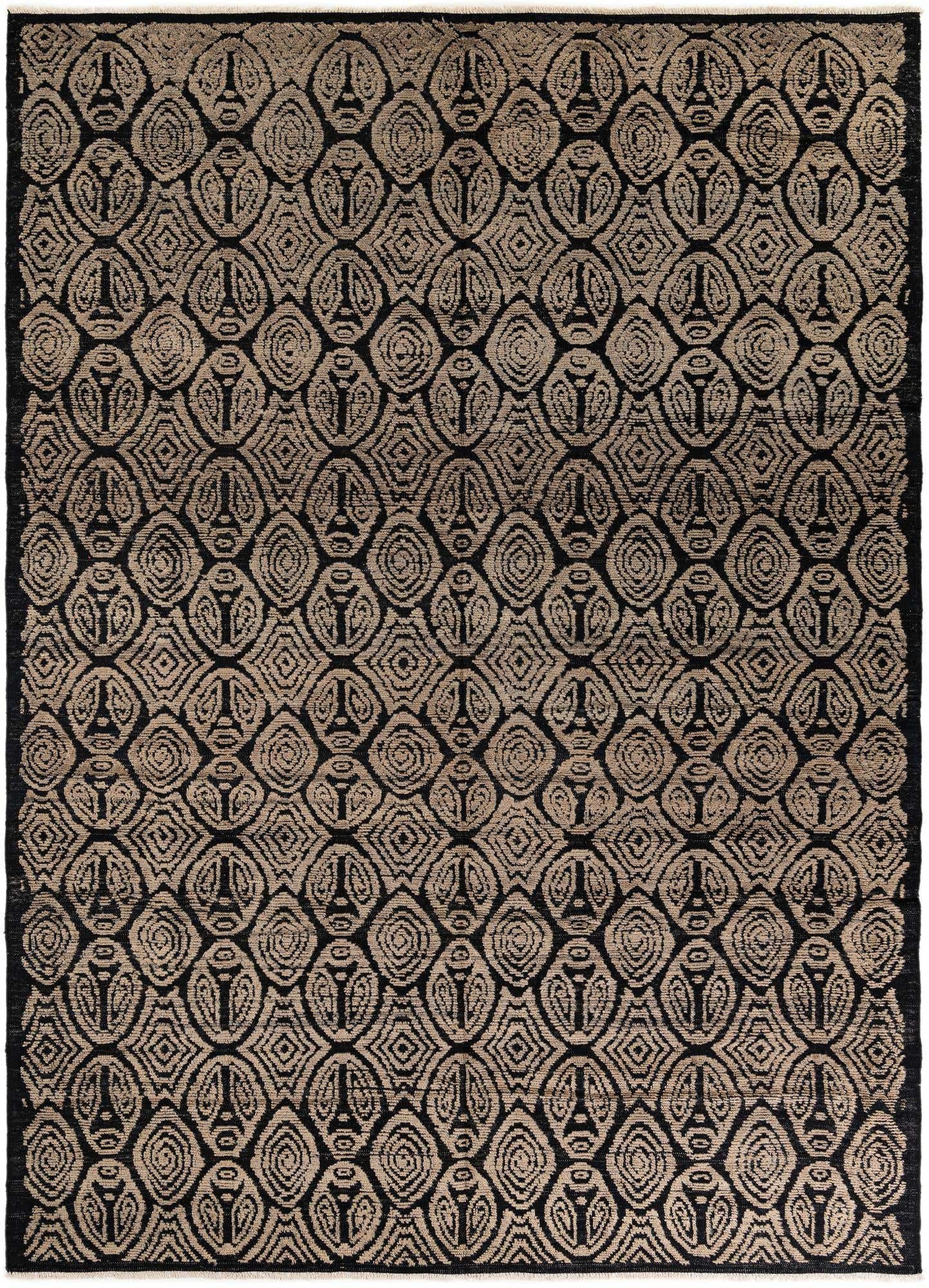 9' x 12' 5 Hand Knotted Darya Wool Rug