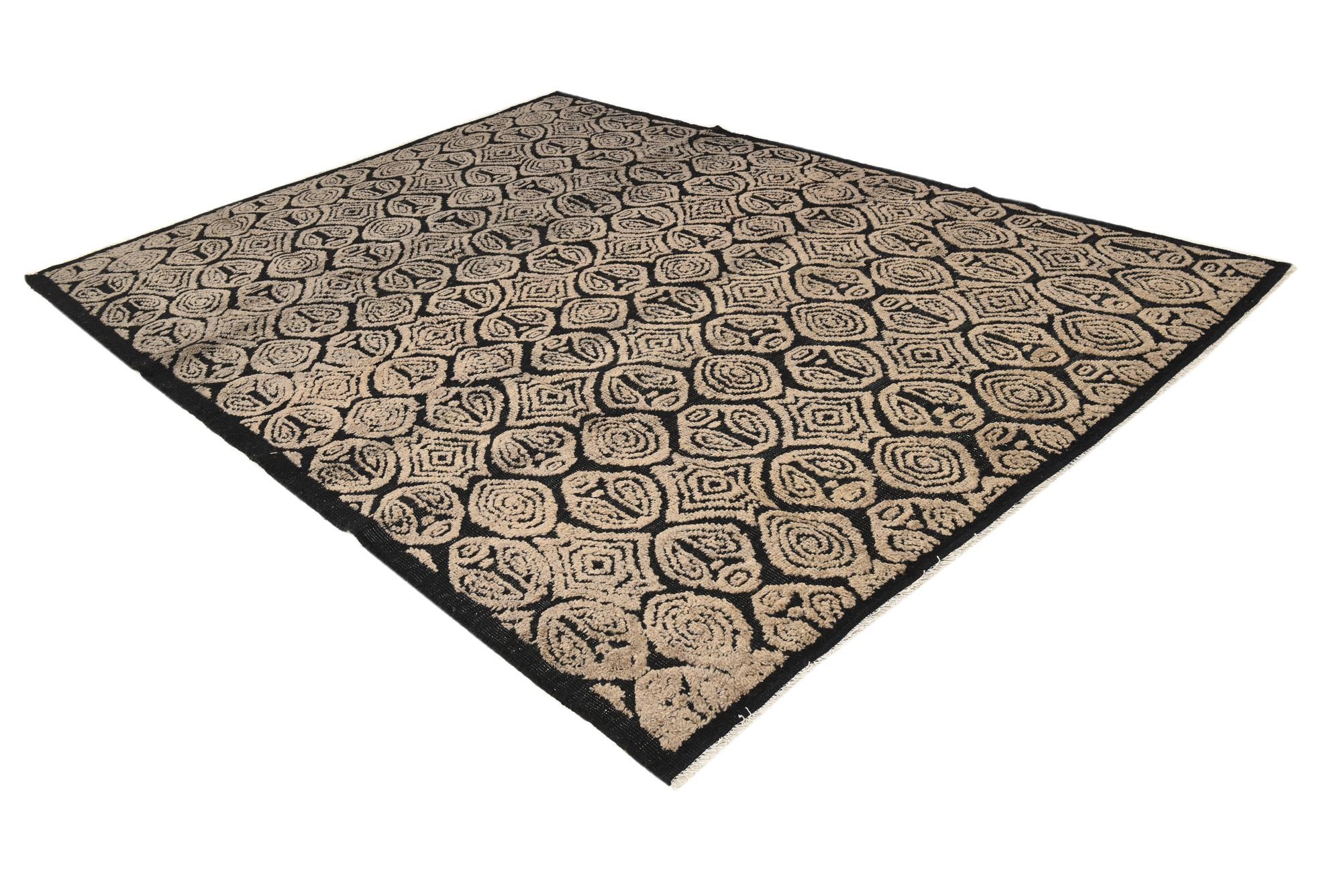 8' 9 x 11' 6 Hand Knotted Darya Wool Rug