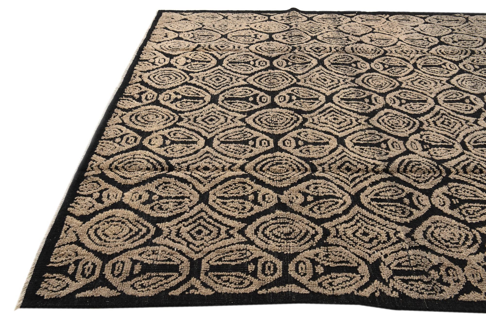 8' 9 x 11' 6 Hand Knotted Darya Wool Rug