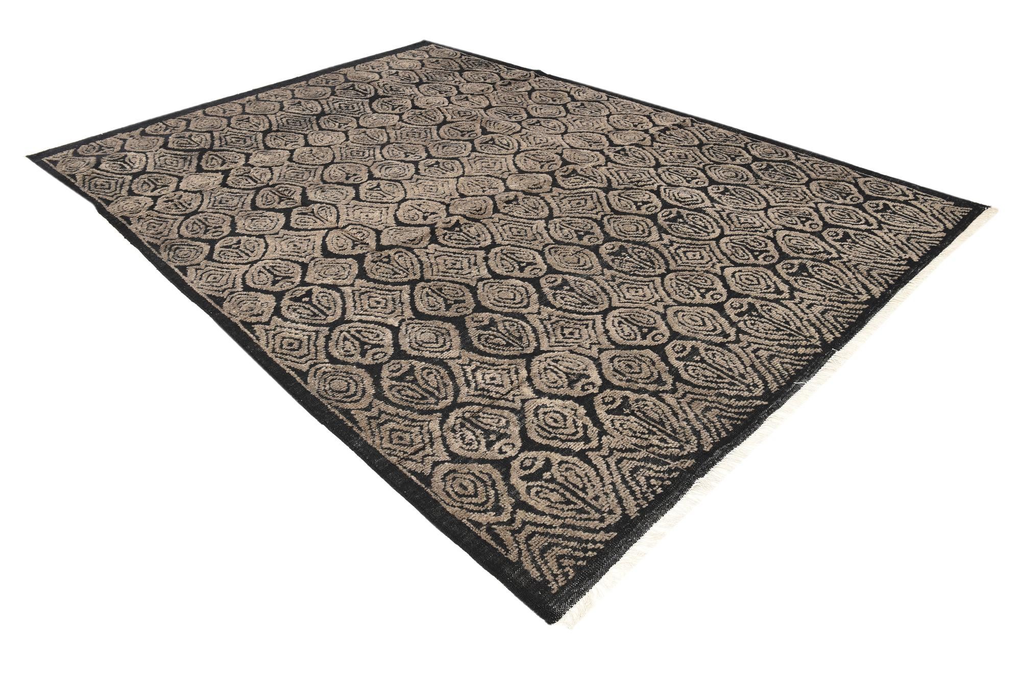 8' 8 x 12' 3 Hand Knotted Darya Wool Rug