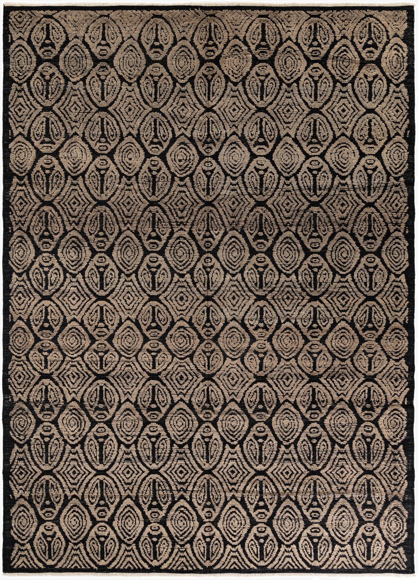 9' x 12' 5  Hand Knotted Darya Wool Rug
