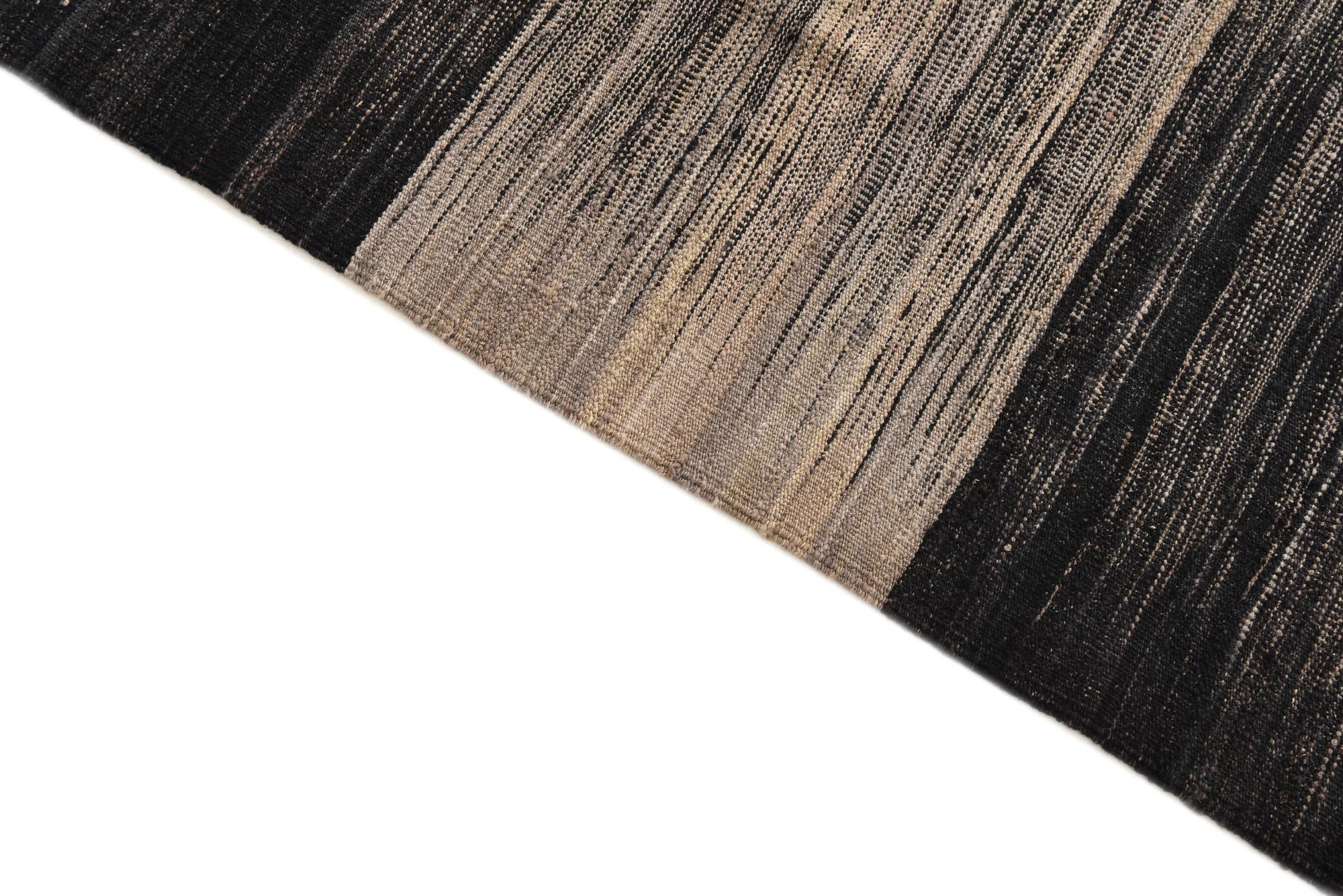 8' 4 x 9' 9 Hand Woven Kilim Modern Wool Rug