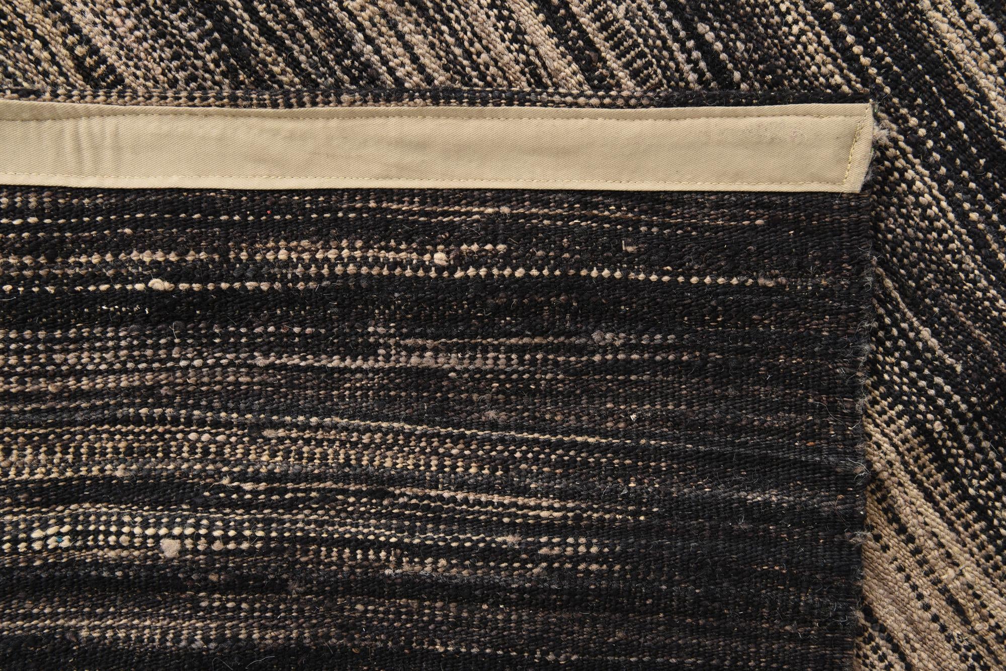 8' 4 x 9' 9 Hand Woven Kilim Modern Wool Rug
