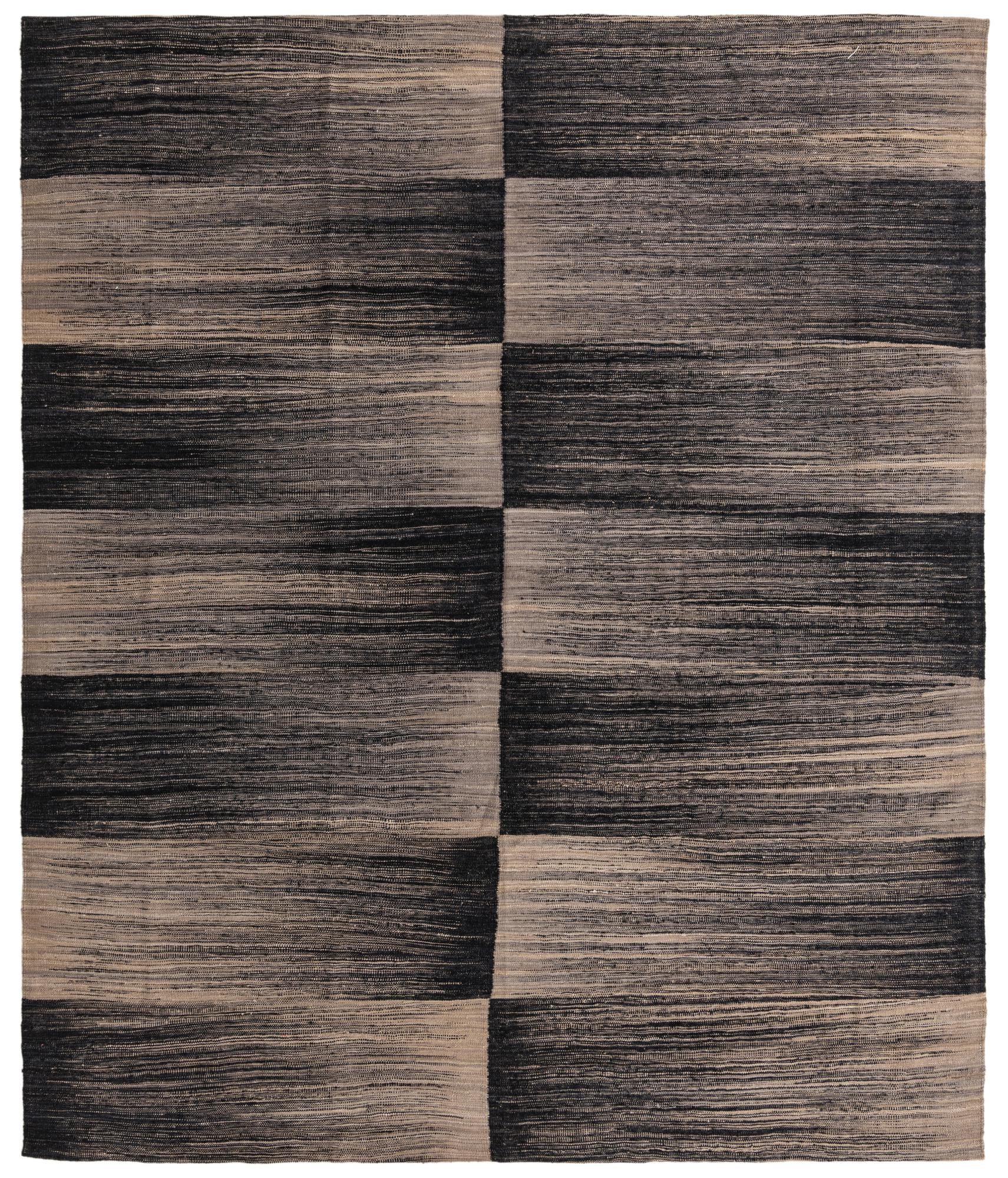 8' 4 x 9' 9 Hand Woven Kilim Modern Wool Rug