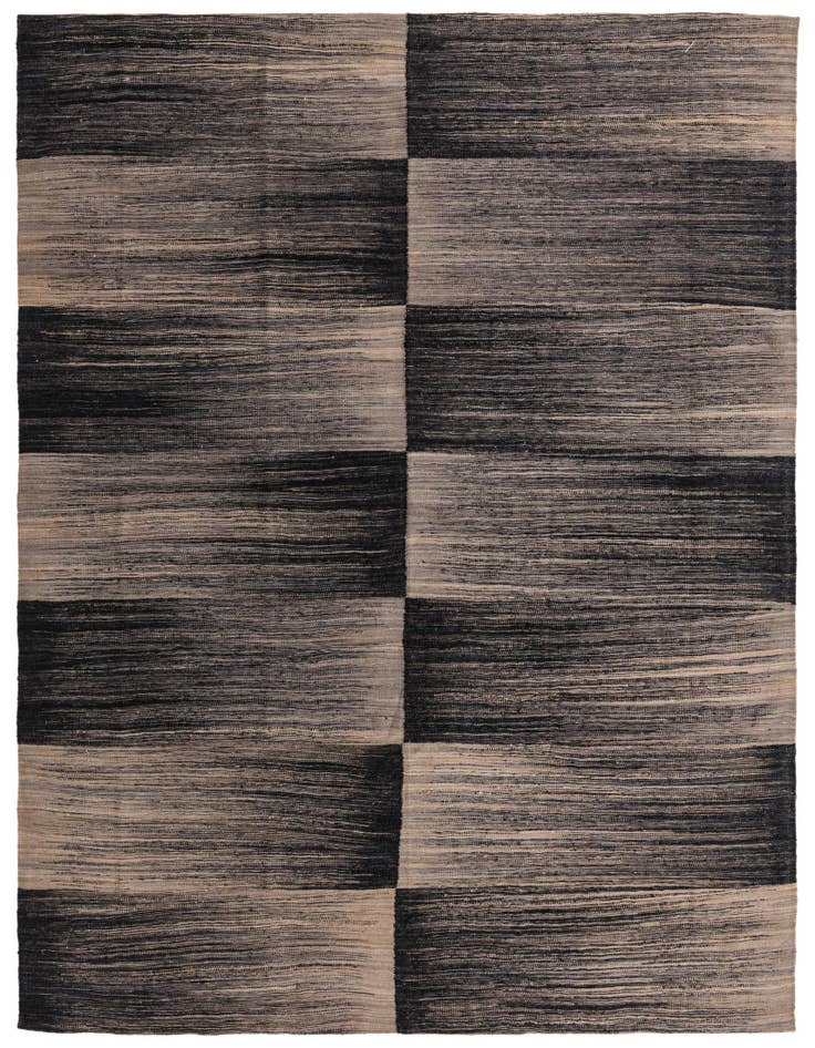 Detail image of 8' 4 x 9' 9 Hand Woven Kilim Modern Wool Rug