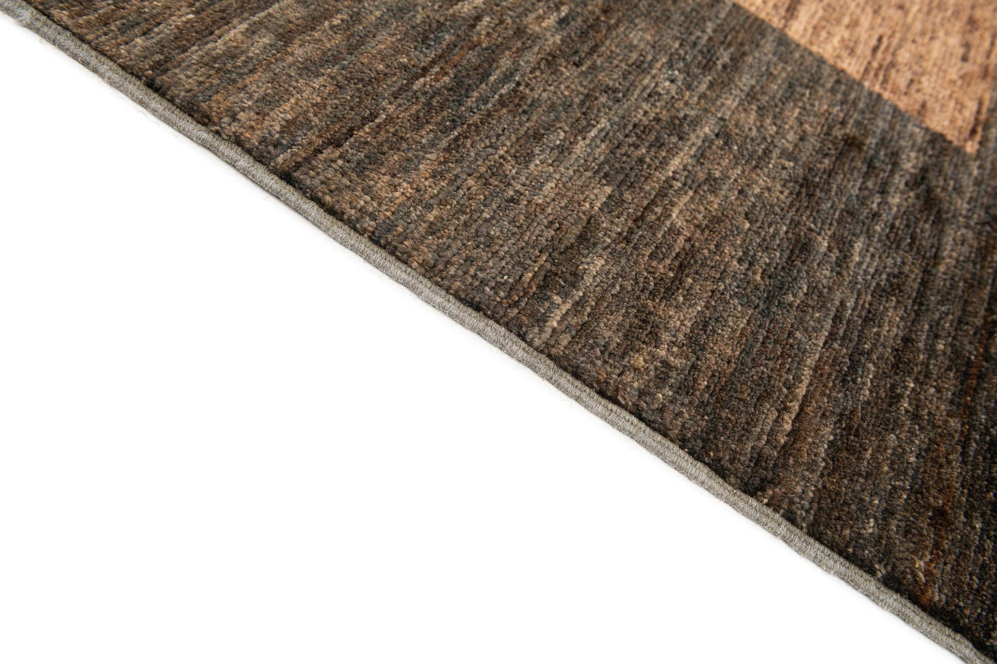 6' 9 x 9' 4 Hand Knotted Modern Ziegler Wool Rug
