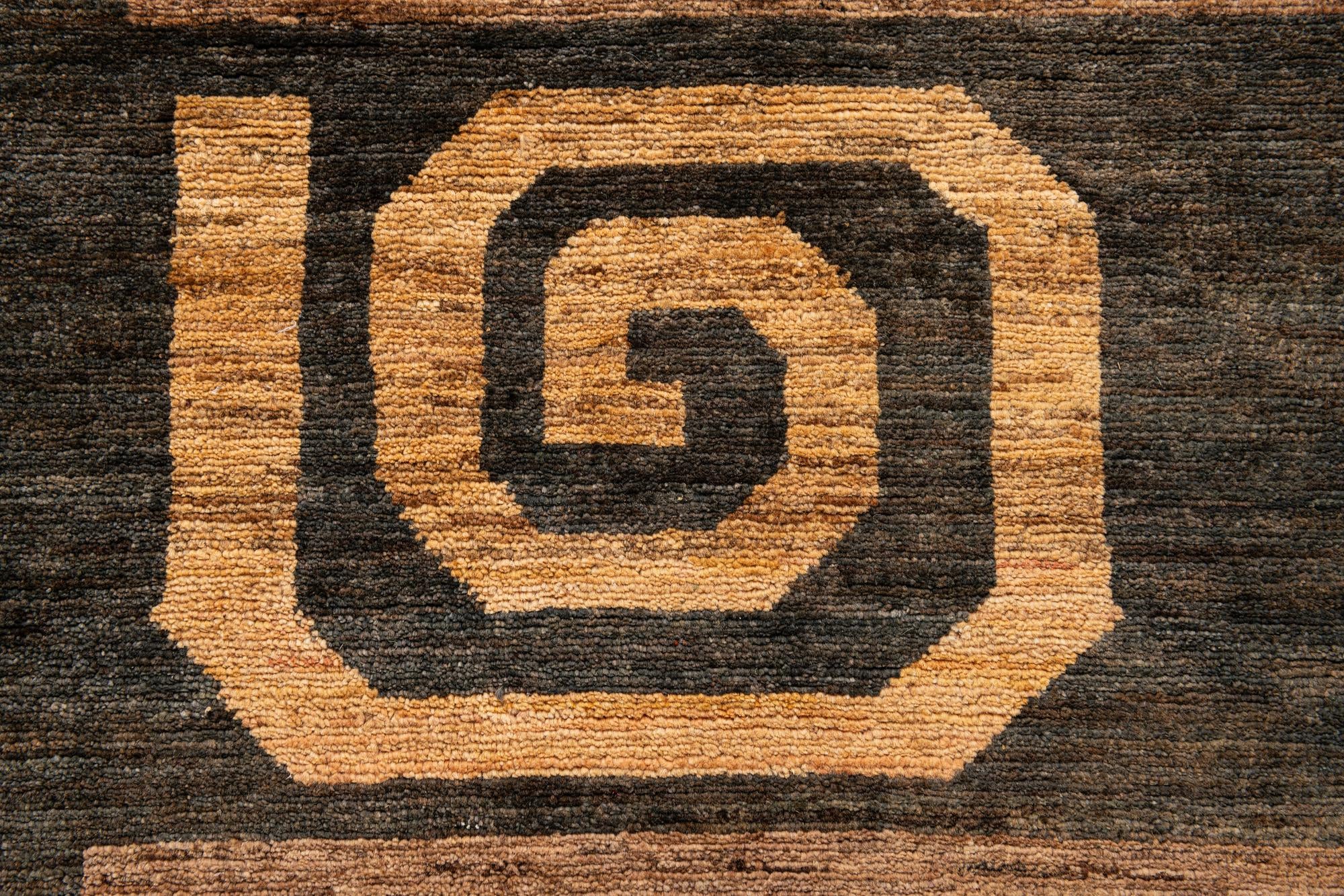 6' 9 x 9' 4 Hand Knotted Modern Ziegler Wool Rug
