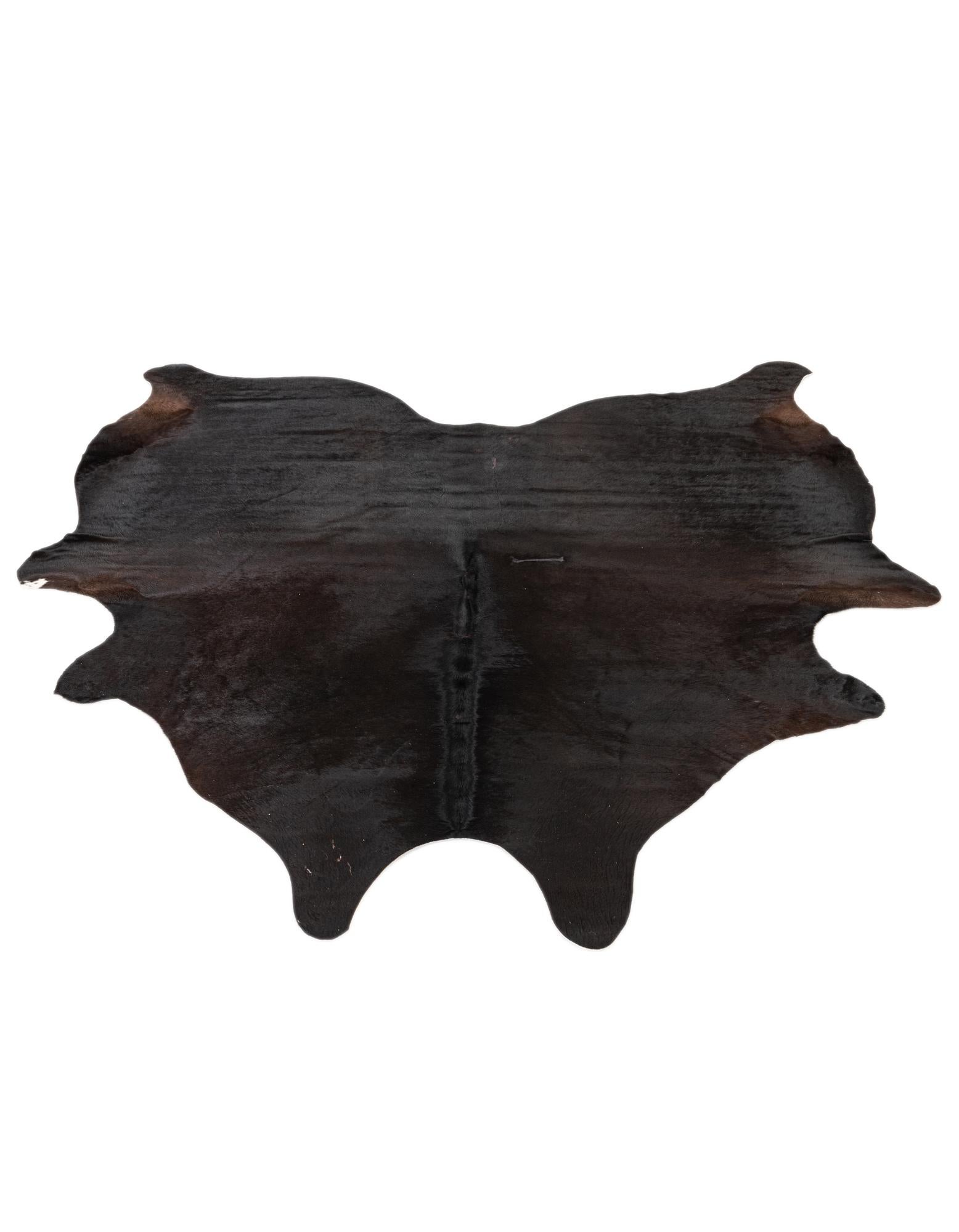 6' x 6' Cowhide Leather Freeform Rug