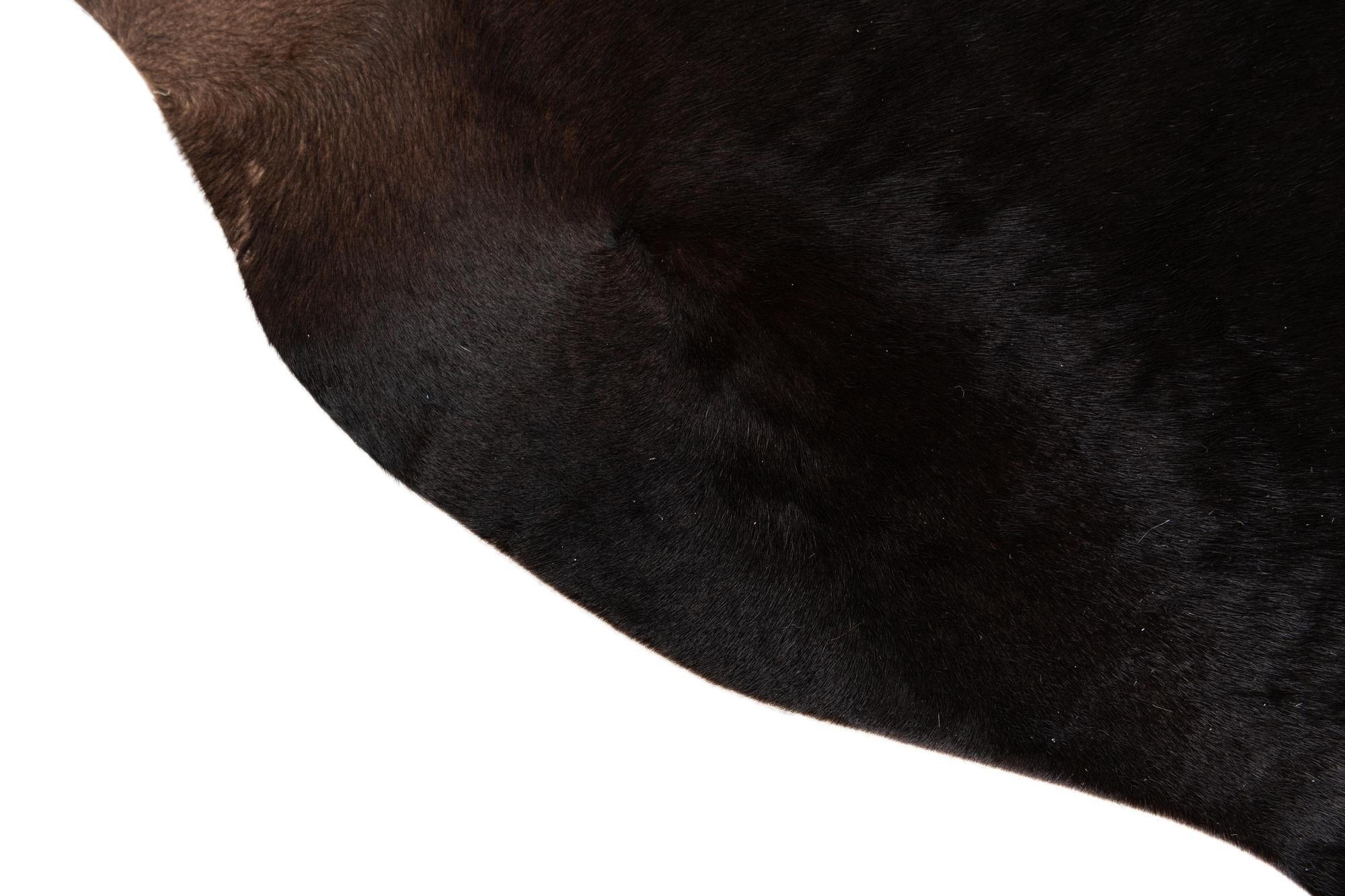 6' x 6' Cowhide Leather Freeform Rug