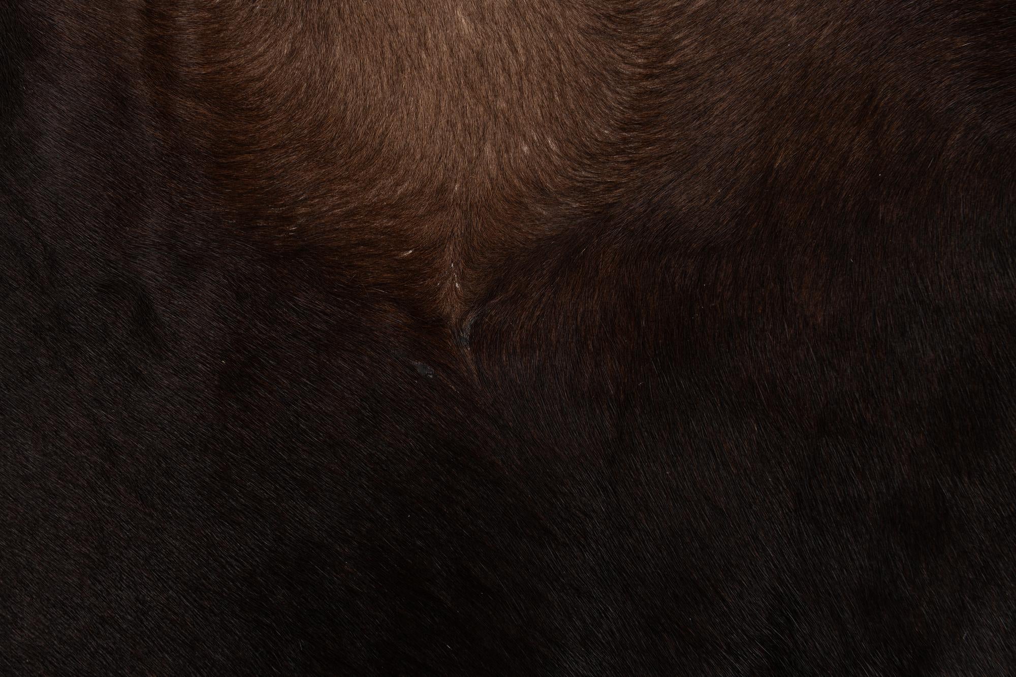 6' x 6' Cowhide Leather Freeform Rug