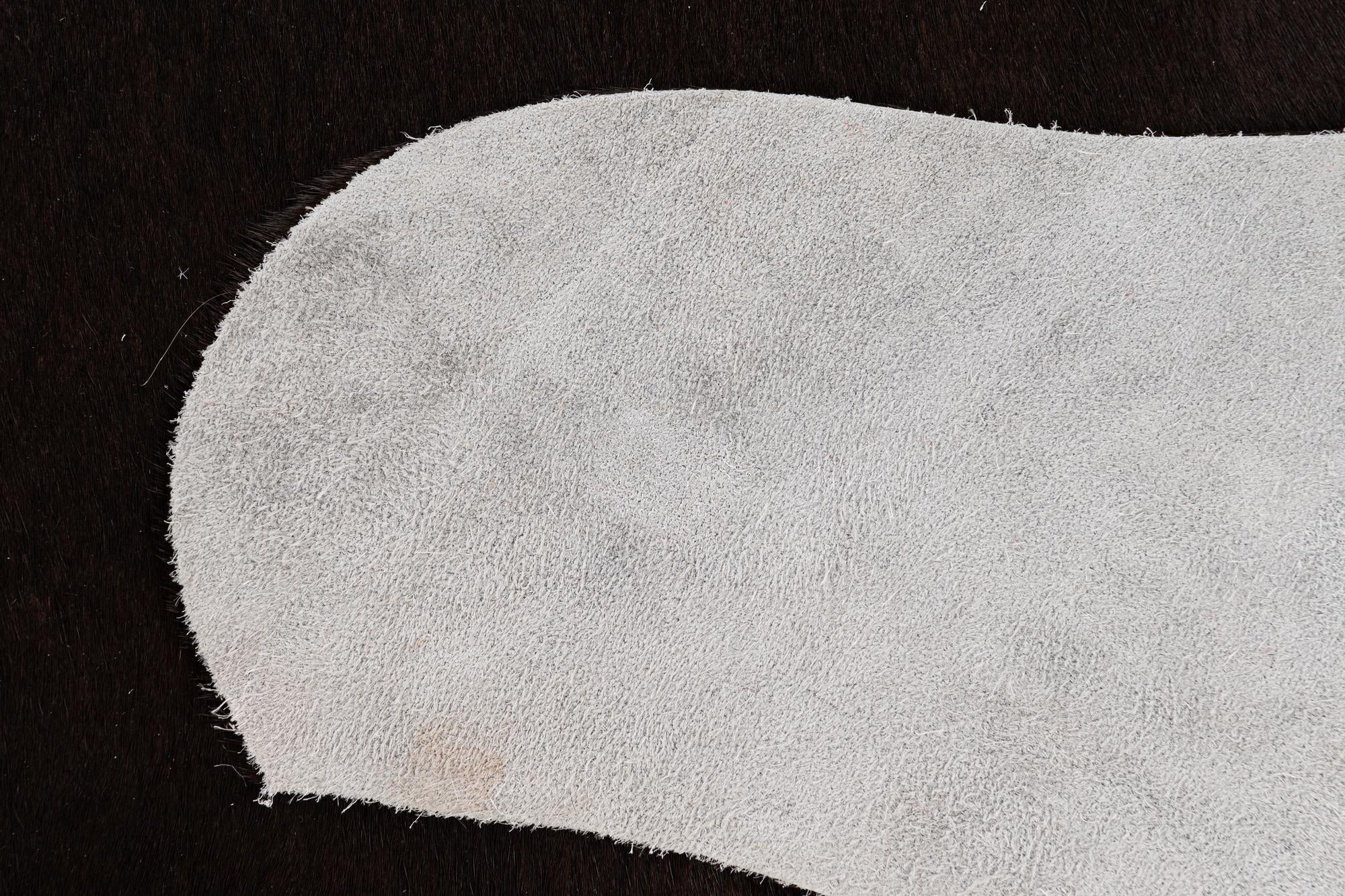 6' x 6' Cowhide Leather Freeform Rug