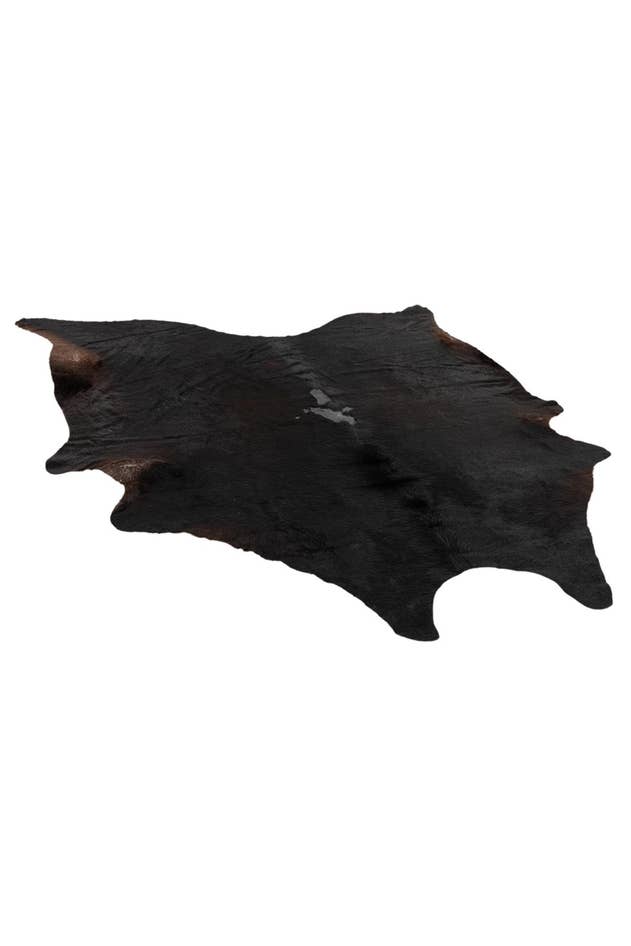 Detail image of 7' 2 x 7' 6 Cowhide Leather Freeform Rug