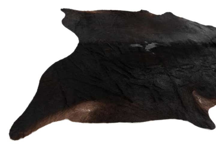 7' 2 x 7' 6 Cowhide Leather Freeform Rug