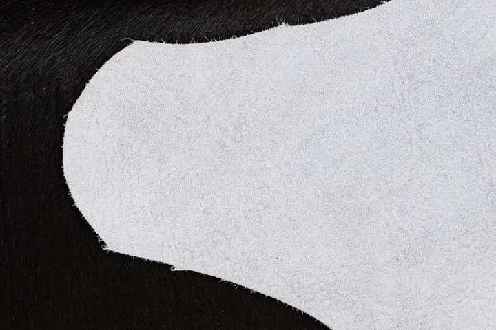 7' 2 x 7' 6 Cowhide Leather Freeform Rug