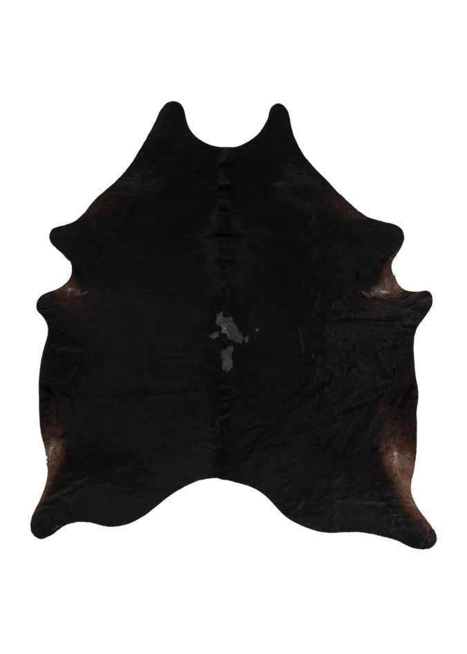 Detail image of 7' 2 x 7' 6 Cowhide Leather Freeform Rug