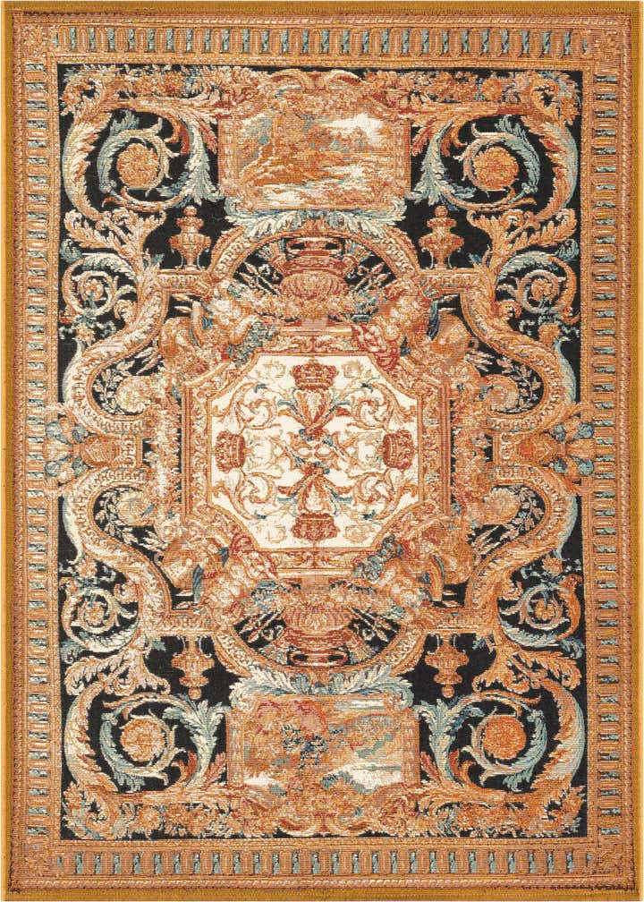 4' x 6' Easy-Clean Traditional Indoor / Outdoor Rug