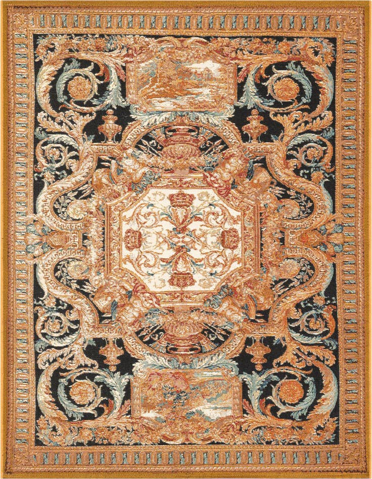 Detail image of 4' x 6' Easy-Clean Traditional Indoor / Outdoor Rug
