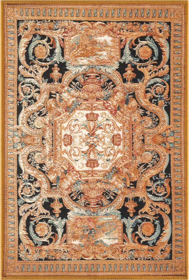 Detail image of 4' x 6' Easy-Clean Traditional Indoor / Outdoor Rug