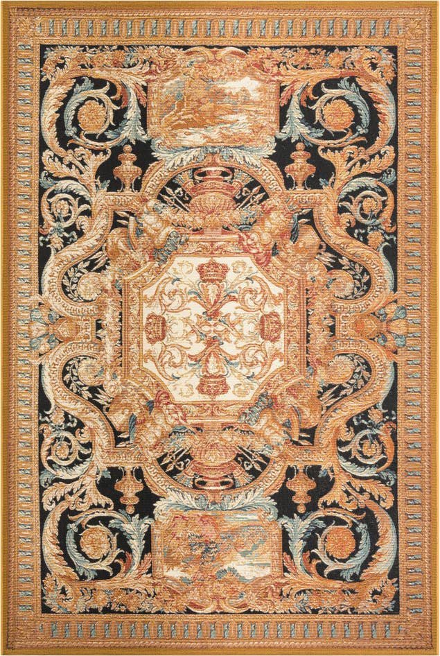 Detail image of 5' 3 x 8' Easy-Clean Traditional Indoor / Outdoor Rug