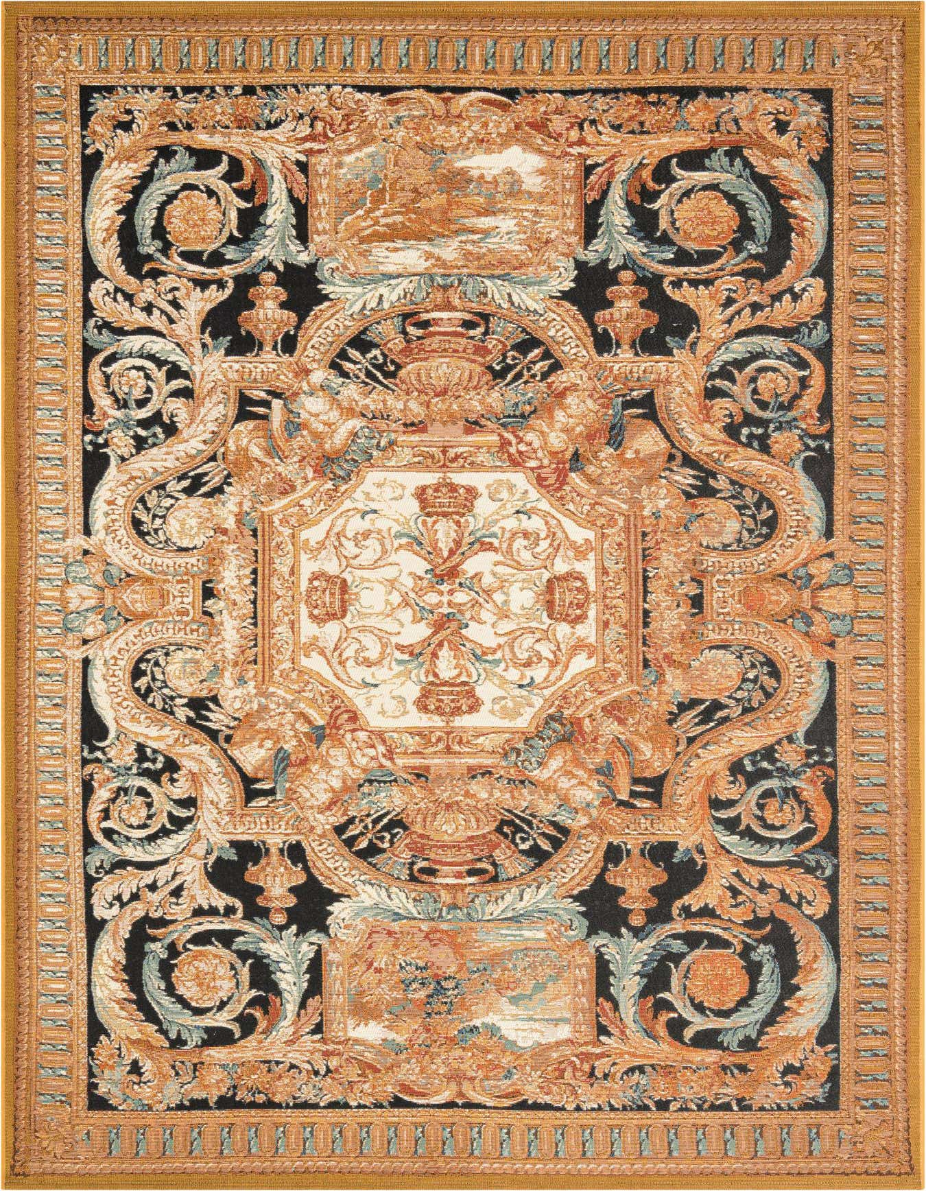 6' x 9' Easy-Clean Traditional Indoor / Outdoor Rug