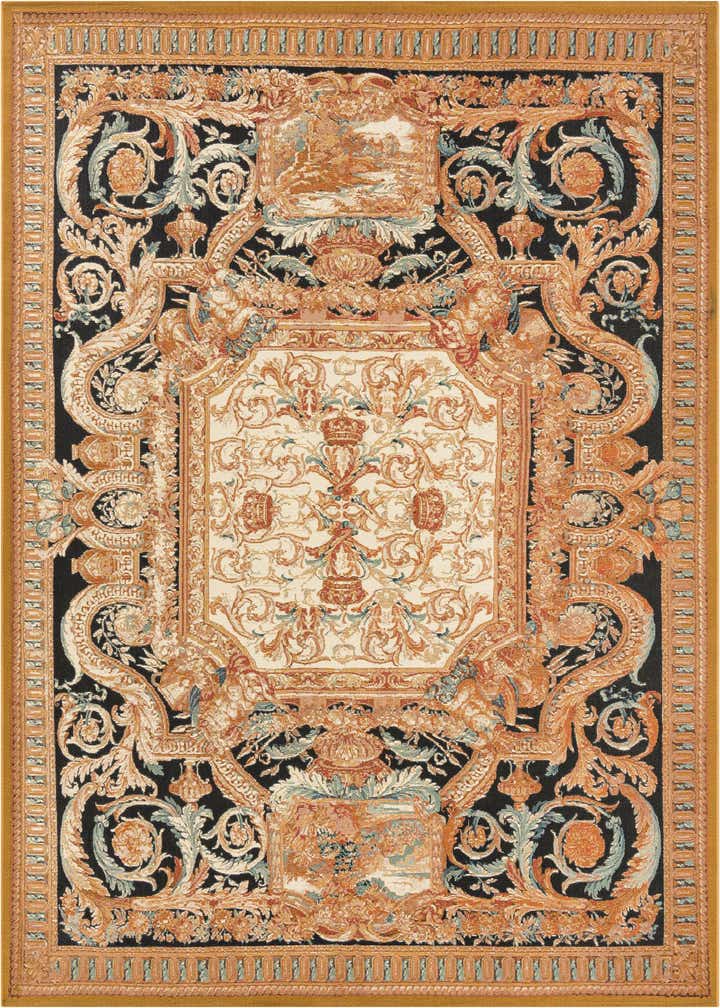 7' 10 x 10' Easy-Clean Traditional Indoor / Outdoor Rug