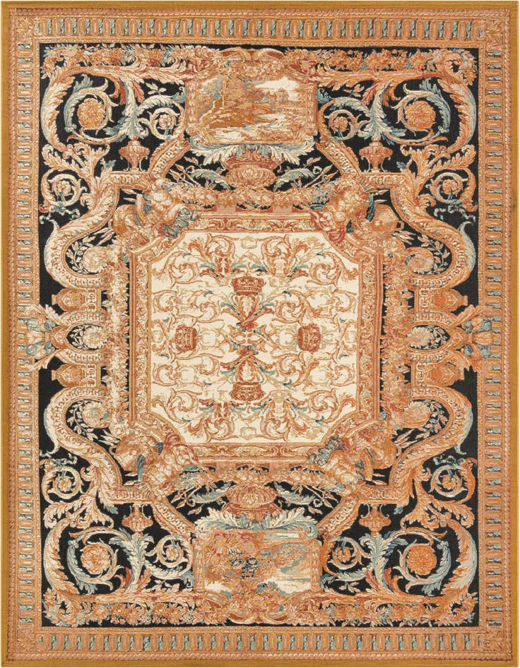 Detail image of 7' 10 x 10' Easy-Clean Traditional Indoor / Outdoor Rug