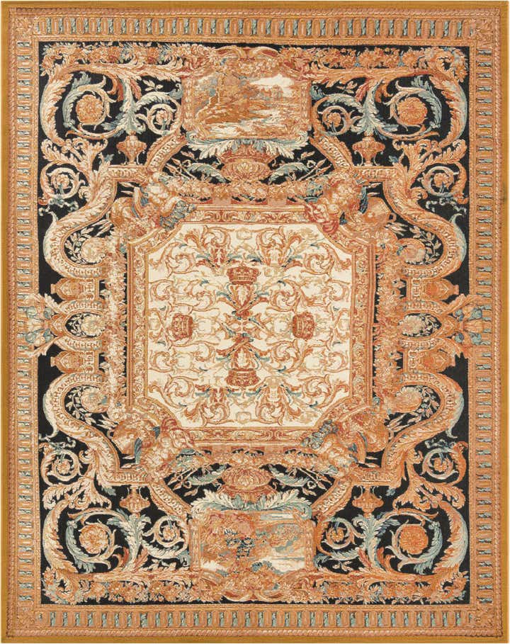 7' 10 x 10' Easy-Clean Traditional Indoor / Outdoor Rug