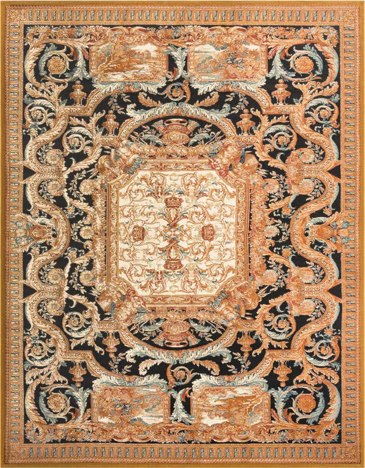 9' x 12' Easy-Clean Traditional Indoor / Outdoor Rug