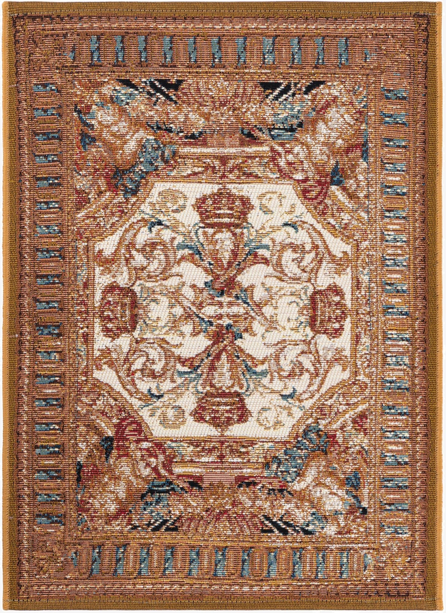 2' x 3'  Washable Traditional Indoor / Outdoor Rug