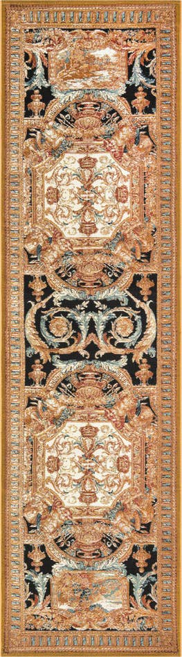 Detail image of 2' 7 x 10' Easy-Clean Traditional Indoor / Outdoor Runner Rug