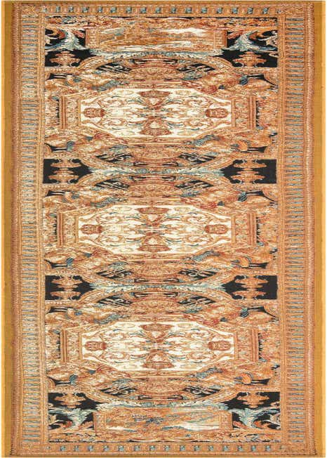 2' 7 x 12' Easy-Clean Traditional Indoor / Outdoor Runner Rug