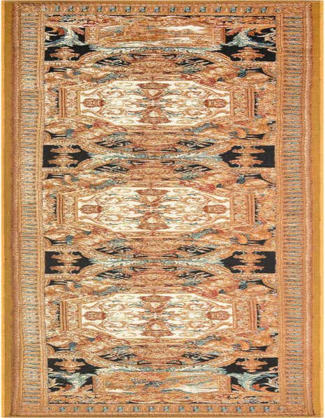 2' 7 x 12' Easy-Clean Traditional Indoor / Outdoor Runner Rug