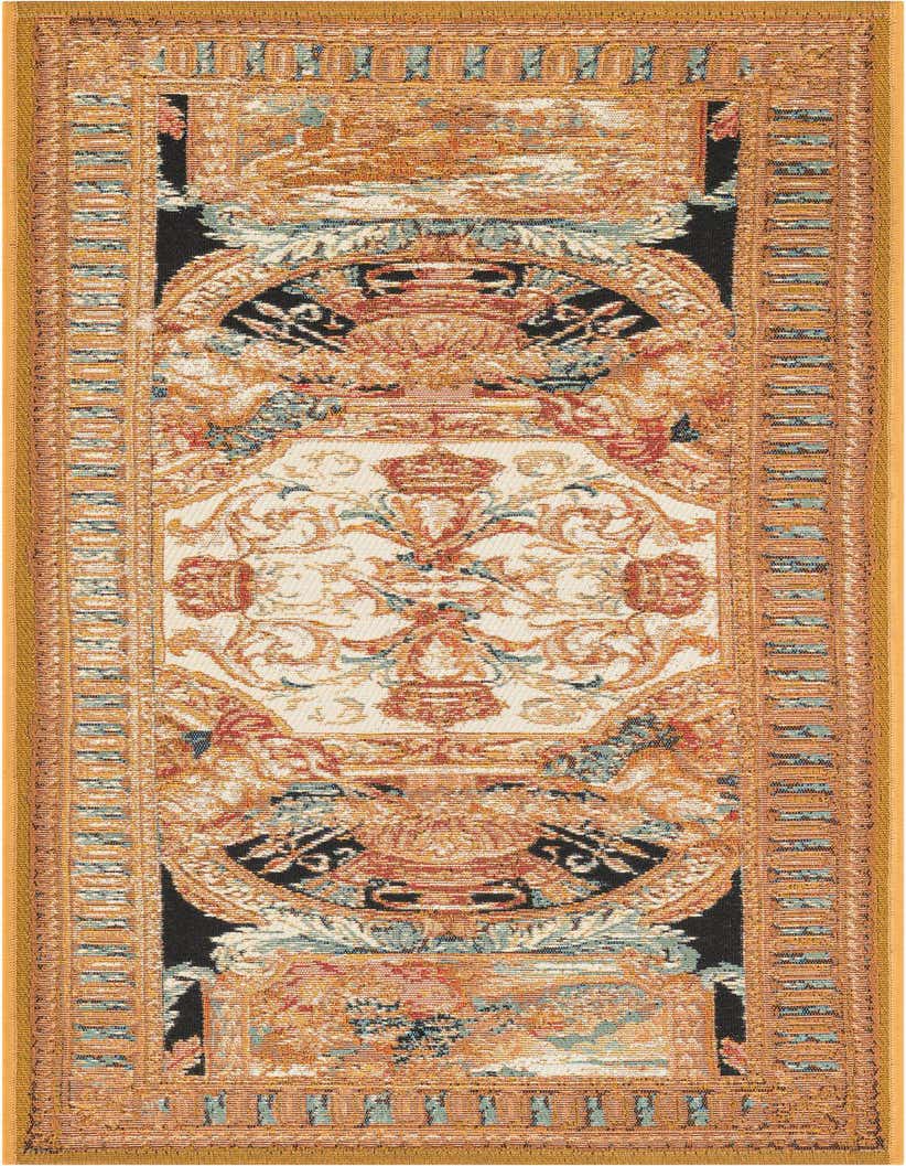 2' x 5' Easy-Clean Traditional Indoor / Outdoor Runner Rug