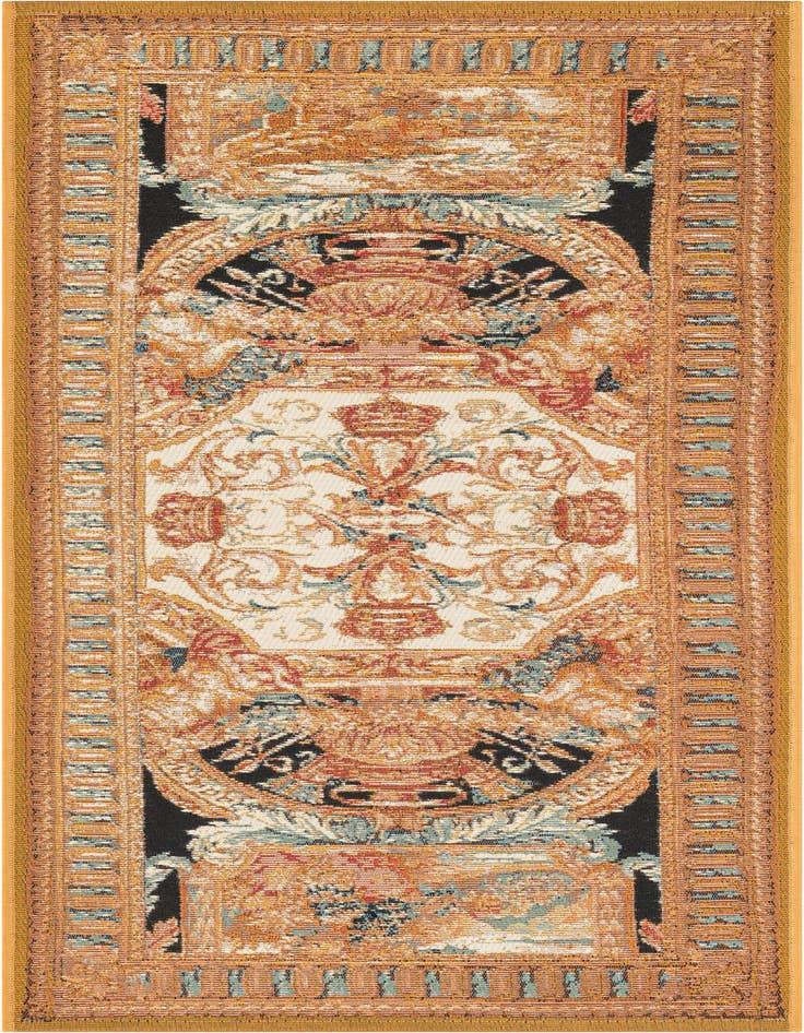 Detail image of 2' x 5' Easy-Clean Traditional Indoor / Outdoor Runner Rug