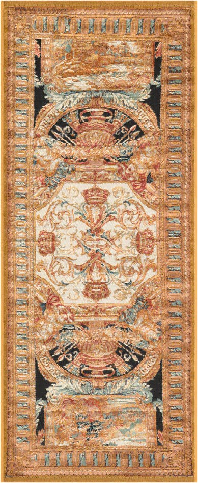 Detail image of 2' x 5' Easy-Clean Traditional Indoor / Outdoor Runner Rug
