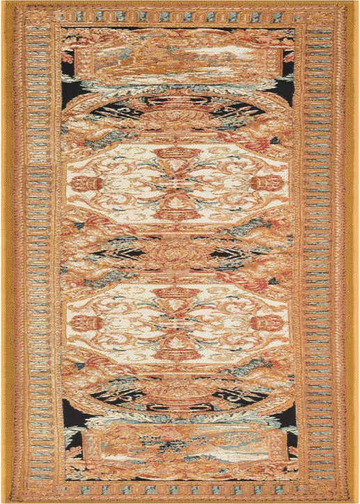 2' x 8' Easy-Clean Traditional Indoor / Outdoor Runner Rug