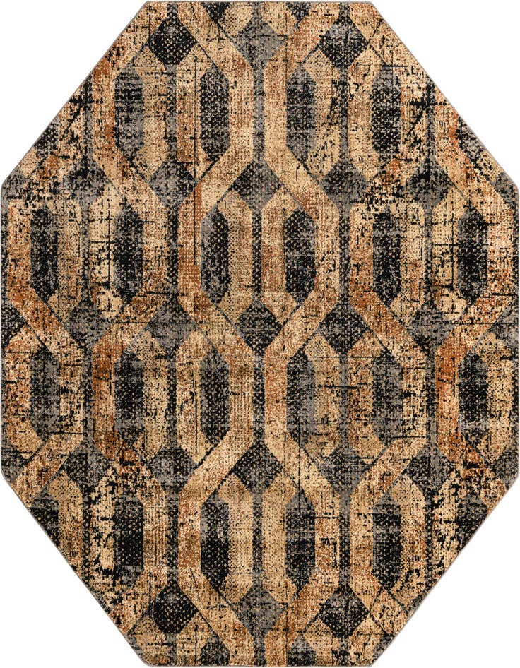 Detail image of 8' x 8' Saturn Octagon Rug