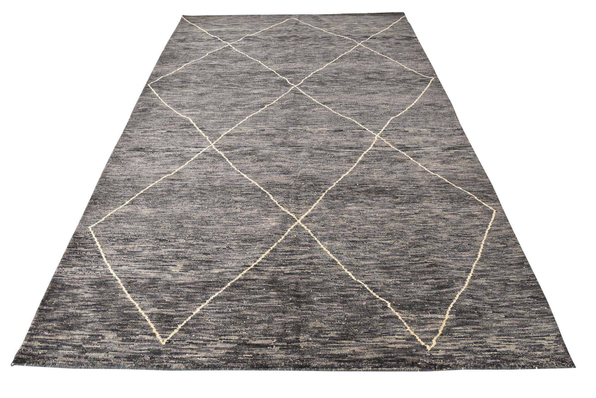 6' 5 x 10' Hand Knotted Darya Wool Rug